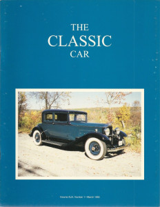 THE CLASSIC CAR 1995 MAR - '32 PACKARD 902 5 PASS, '33 CADDY V-16 FLEETWOOD PH